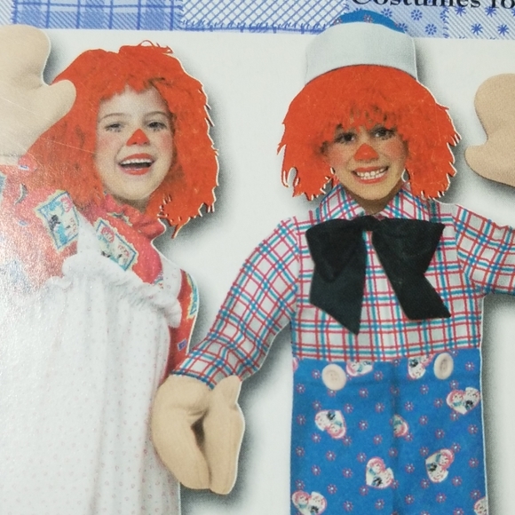 Simplicity Raggedy Ann & Andy Costume patterns - Picture 2 of 5